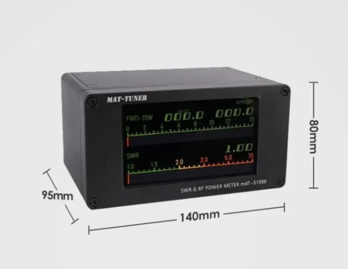 B-STOCK mAT-S1500 1500W 1.8-54MHz SWR & Power Meter For HF