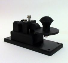 Lightweight Black Navy Style Micro Morse Code Key! Built With Solid Brass Contacts