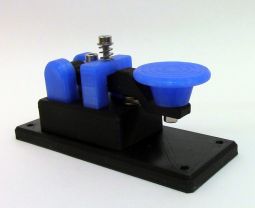 Lightweight Blue Micro Morse Code Key! Built With Solid Brass Contacts