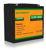 ECO 12V 30Ah LiFePO4 Lithium Battery & Charger