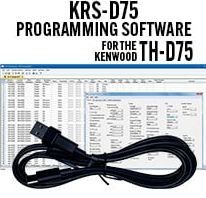 Kenwood TH-D75 KRS-D75 Programming Software and RT-65 cable 