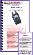 ICOM ID-31A / E NIFTY MINI MANUAL WITH QUICK REFERENCE CARD