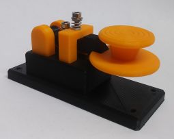 Lightweight Orange Micro Morse Code Key With Skirt