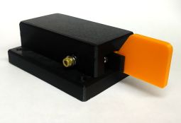 Orange Lightweight Single Paddle Morse Code Key