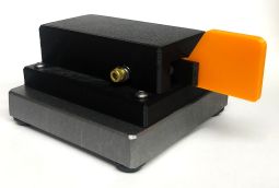 Orange Single Paddle Morse Code Key With Base