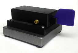 Purple Single Paddle Morse Code Key With Base