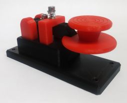 Lightweight Red Micro Morse Code Key With Skirt