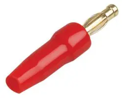 4mm Gold Plated Banana Plug, Red