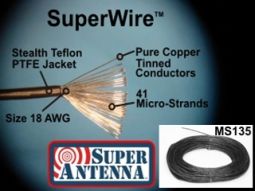 MS135 SuperWire Stealth Teflon 135ft Antenna Wire