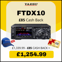 Yaesu FTDX10 - HF/50/70MHz 100W SDR - £85 Cashback Plus FREE £50 Gift Voucher!