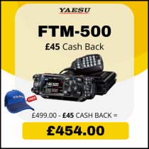 Yaesu FTM-500DE - FREE Yaesu Hat & £45 CASHBACK