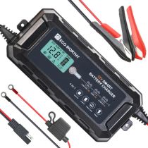 10A 12V Smart Battery Charger with LCD Display for Lithium (LiFePO4) Batteries