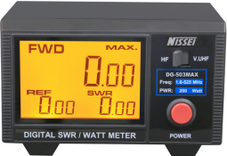 MyDEL Nissei DG-503 MAX SWR & Power meter measuring DMR/SSB/AM