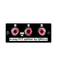 QRO.cz 4-Way Active PTT Splitter