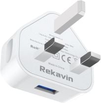 USB Plug UK 3 Pin Mains Charger,USB Wall Charger Plug Adaptor