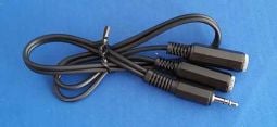 BHI ALD-Y01 Bespoke 3.5mm stereo plug to 2 x 3.5mm mono sockets