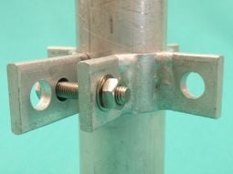 4 Way Guy Clamp (With Eyes) Single Section - BE614-A