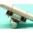 2.2" x 2.2" 'V' Bolt Crossover Plate T316 Stainless Steel