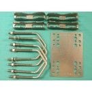 3" x 3" CROSSOVER OR INLINE MOUNTING & 4 x 3" SADDLES T316 STAINLESS STEEL