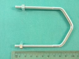 2" 'V' Bolt x M6 x 3.75" - BE912