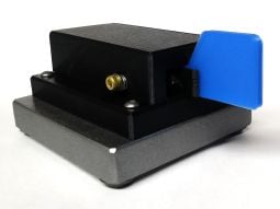 Blue Single Paddle Morse Code Key With Base