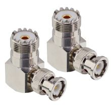 Chelegance BNC to SO239 RIGHT ANGLE ADAPTOR, (2PCS/SET)