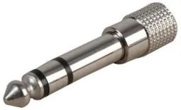 3.5mm stereo jack socket to 6.5mm stereo jack plug adaptor