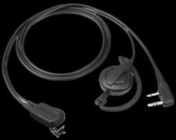 Clip microphone with Earphone and PTT (VOX ready)