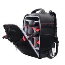 Portable Ham Radio Backpack with Wheels – Fits Yaesu FTX-1, IC-705, FT-710 Field, Xiegu X6200