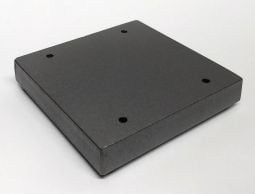 CW Morse 1/2 Inch Steel Base for Single and Double Paddle Morse Keys