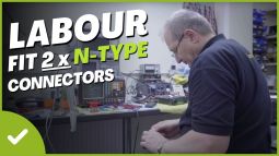 2 x N-Type Connector Fitting for Ultraflex 10 Patch Cable