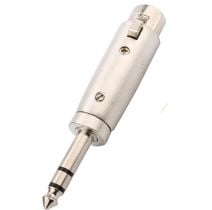 XLR 3 Pin Female to 6.5mm (1/4") TRS Male Adaptor