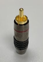 Gold Plated RCA Phono Plug - Red