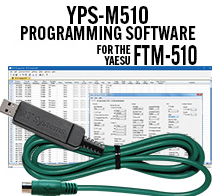 YPS-M510 Programming Software and USB-77 cable for the Yaesu FTM-510D