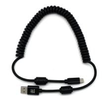 Digirig Coiled USB-A to USB-C Cable