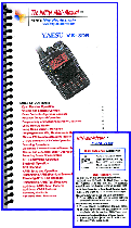 Mini-Manual and Trifolded  Wallet Card Combination for the VX-8DR