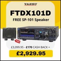 Yaesu FTdx101D 100W HF/6M Transceiver - FREE SP-101 Speaker & £170 Cashback!