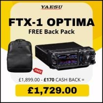 Yaesu FTX-1 Optima - 100W Yaesu HF/6M 50W 4M/2M/70cm SDR Transceiver - FREE BackPack & £170 Cashback!