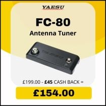 Yaseu FC-80 - HF 10W Antenna Tuner - £45 Cash Back!