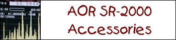 AOR SR-2000 Accessories