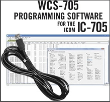WCS-705 Programming Software and RT-49 cable for the Icom IC-705