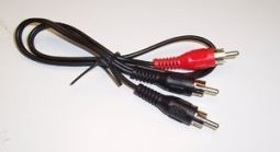 BHI ALD-006 phono plug to 2 x phono plug