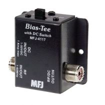 MFJ-4117 Bias Tee DC Power Injector,HF,W/On-Off 1-50V DC,1A