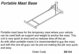 Portable Mast Base - BE104