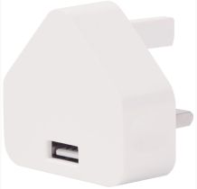 Compact USB Mains Charger 1.0A (Usb cable not included)