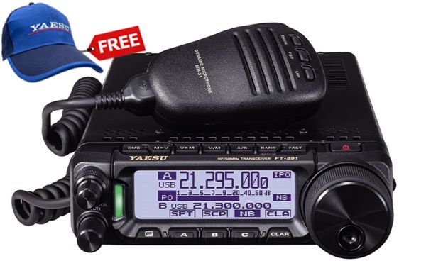 Yaesu FT-891 HF/50MHz 100W All Mode Transceiver Free Yaesu Hat Yaesu  Mobile Radio at £649.00 Ham Radio